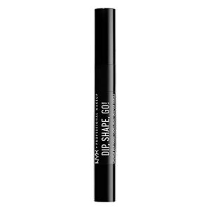 nyx professional makeup dip, shape, go! longwear eyebrow kit – ash brown