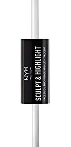 NYX Professional Makeup Sculpt & Highlight Face Duo, Chestnut/Sand, 0.34 Ounce