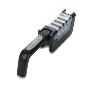 knife sharpener by cuisinart, foldable, 3 slot, black, c77shp-3sgrs