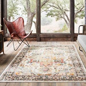 Loloi CLARA Area Rug, 2'-5" x 10'-6", Ivory/Charcoal