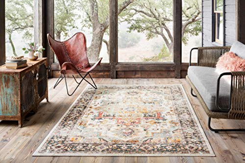 Loloi CLARA Area Rug, 2'-5" x 10'-6", Ivory/Charcoal