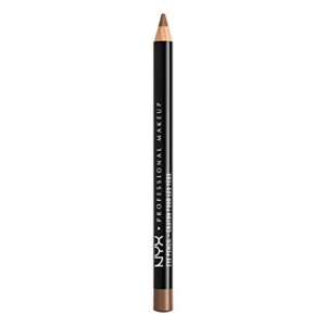 nyx professional makeup slim eye pencil, eyeliner pencil – light brown
