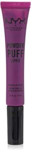 nyx professional makeup powder puff lippie lip cream, liquid lipstick – senior class (plum purple)