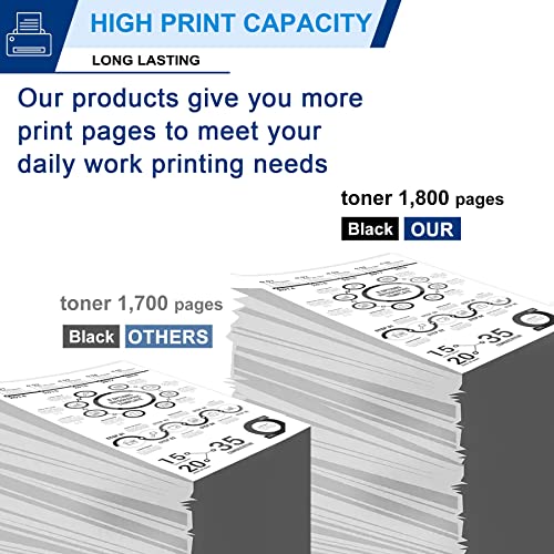 TN730 Toner Cartridge Compatible 1 Pack TN-730 Black Replacement for Brother TN730 TN-730 for Brother DCP-L2550DW MFC-L2710DW L2750DW L2750DWXL HL-L2350DW L2370DW L2370DWXL L2390DW L2395DW Printer