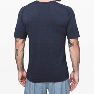 LULULEMON Men's Metal Vent Tech Short Sleeve Crew T-Shirt (True Navy, XS)