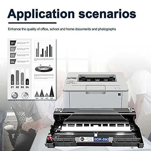 Van Enterprises Ultra High Yield 1 Pack Black DR890 DR-890 Compatible Drum Unit Replacement for Brother HL-L6250DW L6400DW L6400DWT MFC-L6750DW L6900DW Printer