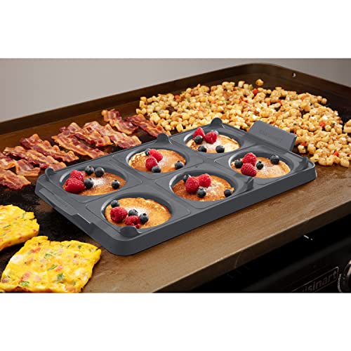 Cuisinart CGR-600 7-Piece Griddle Egg Ring Tray