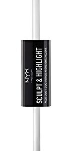 NYX PROFESSIONAL MAKEUP Sculpt & Highlight Face Duo, Caramel Vanilla, 0.17 Ounce (SHFD03)