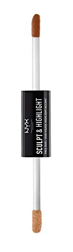 NYX PROFESSIONAL MAKEUP Sculpt & Highlight Face Duo, Caramel Vanilla, 0.17 Ounce (SHFD03)