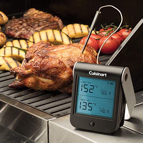 Cuisinart CBT-100 Bluetooth Easy Connect Meat Thermometer, Black