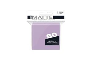 ultra pro – pro-matte 60ct small deck protector (lilac) – protect your valuable gaming , sports , or collectible cards from scratches, and wear while minimizing glare matte finish