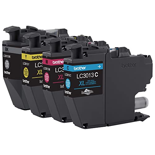 Brother® LC3013 High-Yield Multi-Pack Ink, Black/Cyan/Magenta/Yellow, Pack Of 4 Cartridges, LC30134PKS