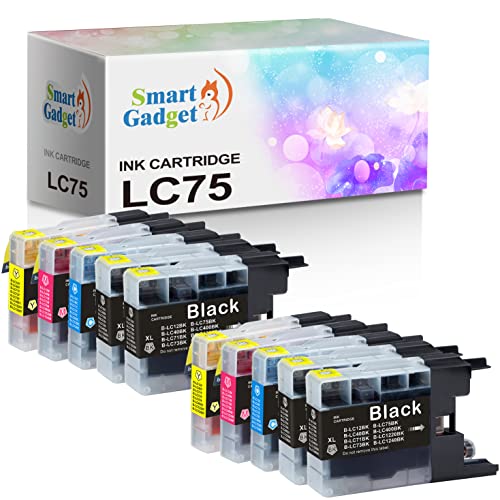 Smart Gadget Compatible Ink Cartridge Replacement Brother LC 75XL LC75XL LC75 Use with Black Cyan Magenta Yellow