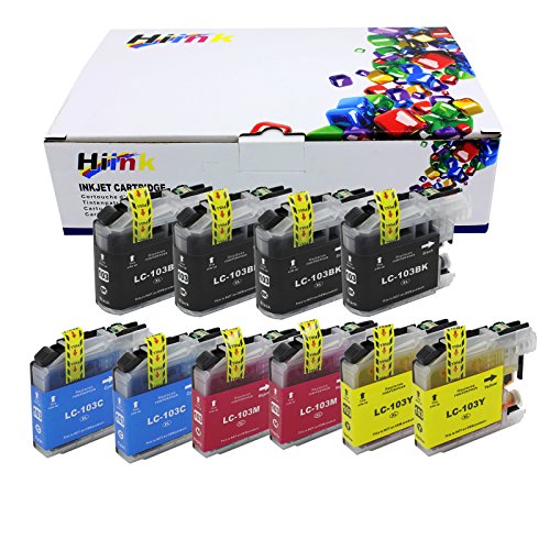 HIINK LC103XL Ink Cartridge Replacement for Brother LC-103 MFC-J245 MFC-J285DW MFC-J450DW MFC-J475DW MFC-J650DW MFC-J870DW MFC-J875DW Printer, Pack of 10