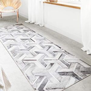 Loloi II Maddox Collection MAD-05 Silver/Ivory, Contemporary 7'-6" x 9'-6" Area Rug