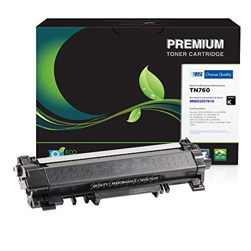 MSE Brand Remanufactured Toner Cartridge Replacement for Brother TN760 | High Yield