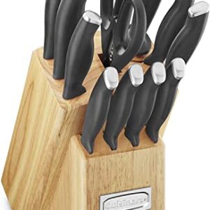 Cuisinart C77SSB-12P Color Pro Collection 12 Piece Knife Block Set, Black