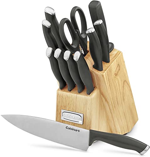 Cuisinart C77SSB-12P Color Pro Collection 12 Piece Knife Block Set, Black