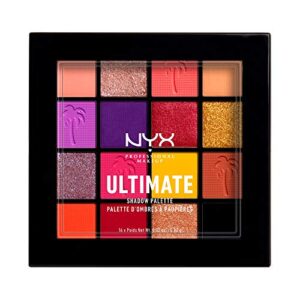 nyx professional makeup ultimate shadow palette, eyeshadow palette – festival edition