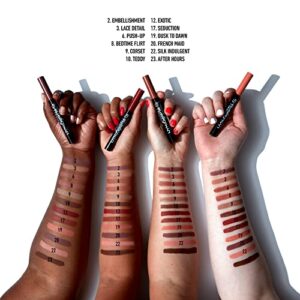 NYX PROFESSIONAL MAKEUP Lip Lingerie Push-Up Long Lasting Plumping Lipstick - Bedtime Flirt (Red Tone Pink)