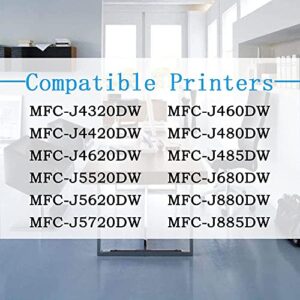 12-Pack ColorPrint Compatible LC203XL Ink Cartridge Replacement for Brother LC-203XL Used for MFC-J480DW J680DW J880DW J885DW J4420DW (3BK,3C,3M,3Y)