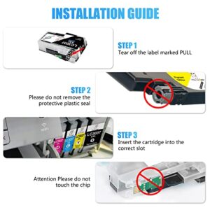 Miss Deer LC3037 Black Ink Cartridges Compatible Replacement for Brother LC3037BK LC3037 LC3037XXL LC3039, Work for Brother MFC-J6945DW MFC-J5845DW XL MFC-J5945DW MFC-J6545DW XL (2 BK,Pigment Ink)