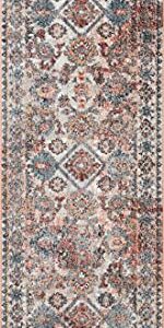 Loloi II Cassandra Collection CSN-06 Rust / Multi, Traditional 2'-6" x 7'-9" Runner