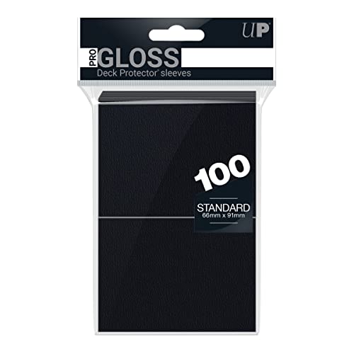 Ultra Pro Deck Protector Sleeves for Standard Size Cards | Black | 100-Count