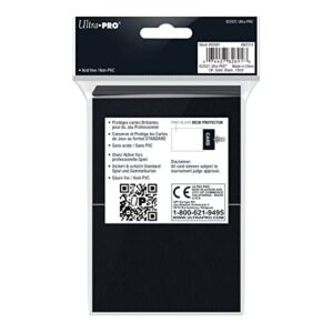 Ultra Pro Deck Protector Sleeves for Standard Size Cards | Black | 100-Count