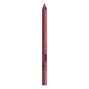 NYX PROFESSIONAL MAKEUP Line Loud Lip Liner, Longwear and Pigmented Lip Pencil with Jojoba Oil & Vitamin E - Goal Getter (Deep Raspberry)