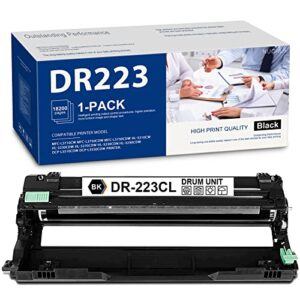 nucala compatible high-yield drum unit replacement for brother dr-223cl dr223cl dr-223 dr223 mfc-l3730cdw hl-3210cw hl-3230cdw hl-3270cdw hl-3290cdw dcp-l3550cdw mfc-l3770cdw printer (1-pack, black)