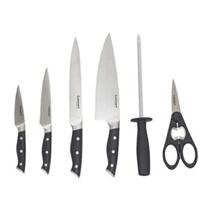 Cuisinart Kitchen Knife Set Nitrogen Forged Triple Rivet Cutlery 15-Piece Knife Block Set