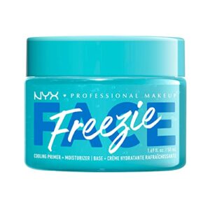 nyx professional makeup face freezie cooling primer + moisturizer, 10-in-1 make up prepping skin care