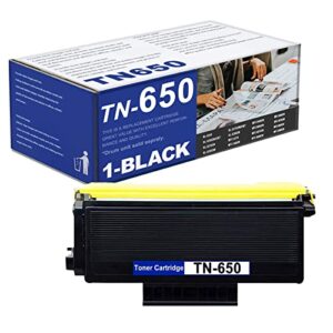tn650 tn-650 high yield compatible toner cartridge replacement for brother tn650 for mfc-8460n 8890dw hl-5240 5250dn dcp-8085dn 8080dn printer (tn6501pk) up to 8,200 pages