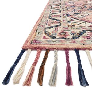 Loloi II Elka Collection ELK-04 Pink/Multi, Transitional 9'-3" x 13' Area Rug