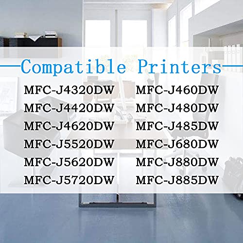 (6-Pack, 2Cyan,2Magenta,2Yellow) ColorPrint Compatible LC203XL Ink Cartridge MFC J480dw Replacement for Brother LC203 XL LC-203XL LC201 Work with MFC-J680DW MFC-J880DW MFC-J885DW MFC-J4420DW Printer