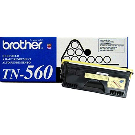 Brother TN560 Toner Cartridge (Black, 1-pack) in Retail Packaging