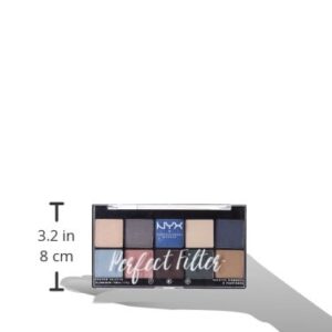 NYX PROFESSIONAL MAKEUP Perfect Filter Shadow Palette, Eyeshadow Palette, Marine Layer