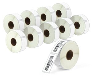 betckey – compatible dymo 30336 (1″ x 2-1/8″) multipurpose & barcode labels – compatible with dymo labelwriter 450, 4xl & zebra desktop printers [10 rolls/5000 labels]