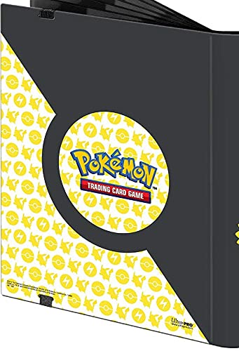 Ultra Pro: 9-Pocket Pokémon Full-View Pro Binder, Pikachu, Holds 360 Cards in Ultra Pro Deck Protector Sleeves, Durable, All Materials Made From Archival-Safe, Acid-Free, non-PVC Material