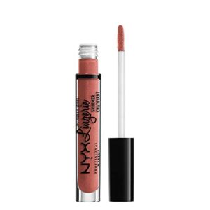 nyx professional makeup lip lingerie shimmer, lip gloss – bare with me (pale nude)