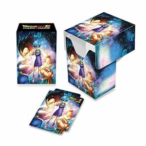 ultra pro – dragon ball super full view deck box bulma, vegeta, and trunks – protect your cards card deck box , perfect for on the go, always be ready for battle