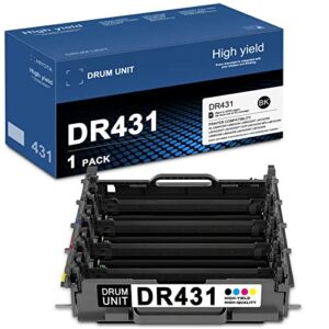 1 pack dr431cl dr-431cl high yield compatible drum unit replacement for brother dr431cl hl-l8360cdw l8260cdw l9310cdw mfc-l8610cdw series printer (dr431cl 1pk) – toner not include