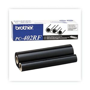 brother pc402rf thermal transfer refill roll, black, 2/pk – in retail packaging