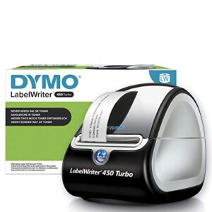 dym1752265 – dymo labelwriter 450 turbo direct thermal printer – monochrome – label print