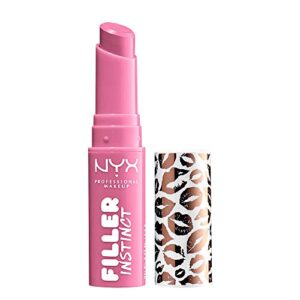nyx professional makeup filler instinct plumping lip color, lip balm – miami nights (hot pink)