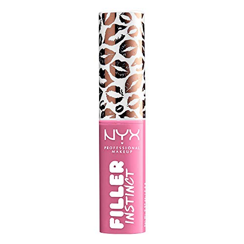 NYX PROFESSIONAL MAKEUP Filler Instinct Plumping Lip Color, Lip Balm - Miami Nights (Hot Pink)