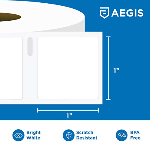 Aegis - Compatible 1” Direct Thermal Labels Replacement for DYMO 30332 (1" X 1") Square Multipurpose, Use with Labelwriter 450, 450 Turbo, 4XL Printers - 12 Rolls