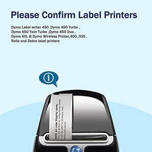 ISTAR Compatible Shipping Label for DYMO 30256(2-5/16” x 4”) to use with LabelWriter 450, 4XL, 450 Turbo, 450 Twin Turbo Printers(10 Rolls, 300 Labels Per Roll), Strong Permanent Adhesive