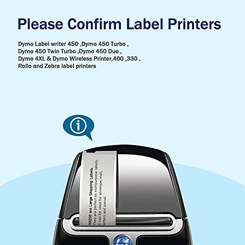 ISTAR Compatible Shipping Label for DYMO 30256(2-5/16” x 4”) to use with LabelWriter 450, 4XL, 450 Turbo, 450 Twin Turbo Printers(10 Rolls, 300 Labels Per Roll), Strong Permanent Adhesive